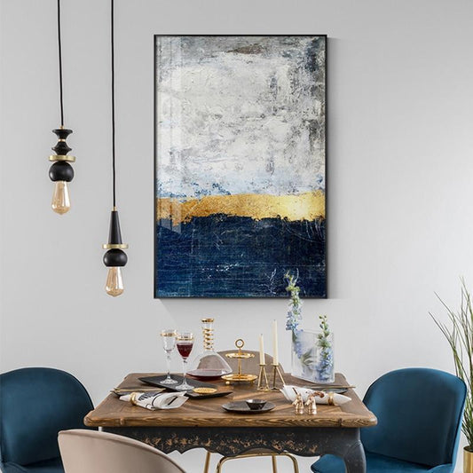 "Aarhus Navy" - Stretched Canvas